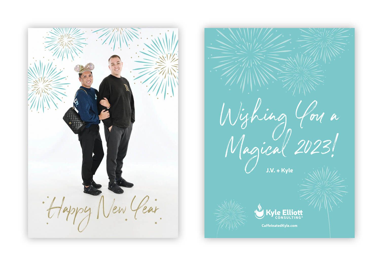 a holiday card wishing a happy new year 2023